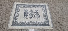 ​Vintage 1984 Austrian Folk Art Woven Sampler 70% Cotton 30% Linen 14