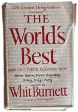 The Worlds Best 1950 Whit Burnett Dial Press First Edition Short Stories Essays picture