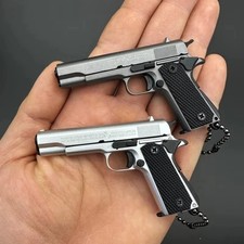 NEW 1:3 Black Mini KIMBER 1911 Gun Pistol Toys Miniature Model Keychain picture