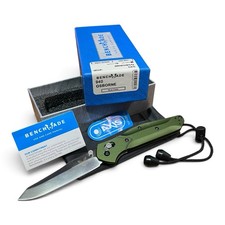 Benchmade 940 Osborne CPM-S30V Green Aluminum Reverse Tanto AXIS Folding Knife picture