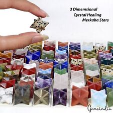 100 Pc~ Unique 3D Star Multi Gemstone Crystal Healing Wholesale Merkaba Star Lot picture
