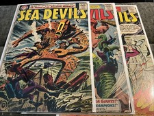 Sea Devils #s 12,14,19 DC Comics 1963 picture