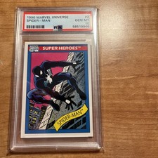 1990 Marvel Universe Impel Spider-Man #2  PSA 10 GEM MINT  Black Suit picture
