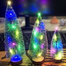 Tabletop Mini Christmas Tree With LED Lights Home Tabletop Xmas Decor Tree USA picture