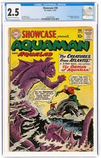 Showcase #30 CGC 2.5 1st Silver Age Aquaman + Origin KEY picture