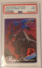 1994 Flair #23 Rhino vs Spider-Man PSA 9 $25.00 Buy It Now picture