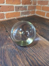 Antique Solid Clear Glass Sphere Gazing Ball 5 Inch picture