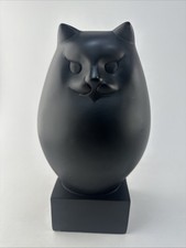 Vintage Richard Recchia Persian Black Cat Statue Boston Museum of Fine Art 12” picture