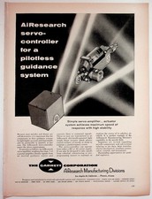 Garrett AiResearch 1957 Print Advertisement Servo Controller Missile Tech picture
