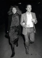 Barbra Streisand and guest 1980s Celebrity Star Historic Old Photo picture