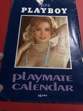 Vintage 1974 Playboy Playmate Calendar with Sleeve Complete Original picture