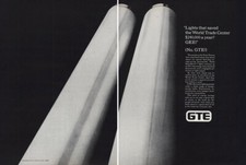 1981 GTE: Lights That Saved World Trade Center Vintage Print Ad picture