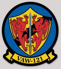 Officially Licensed US Navy VAW-121 Bluetails Stickers picture