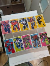 vtg 10x 1985 Takara Japan Transformers Menko Card Lot Optimus Prime Rookie picture