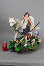 RARE 1/4 Sans And Wolf Princess Mononoke  Custom Statue Fan Art Anime Ghibli picture