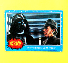 1977-TOPPS-STAR WARS-SERIES 1-BLUE-VADER-CARD-#7-GOOD-CORNERS-COLOR-CENTERED-XF- picture