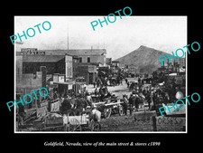 Goldfield Nevada The Main Street & Stores c1890 Large Historic Old Photo picture