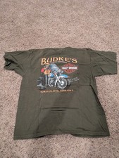 Harley Davidson shirt XL mens Budkes North Playte Nebraska ride with the wild  picture