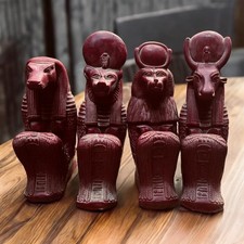 Ancient Egyptian Set Canopic Sons of Horus God Afterlife Mythology Antique BC picture