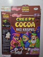 Vintage Halloween 2003 Cereal Box Kellogg's Kooky Cocoa Rice Krispies picture