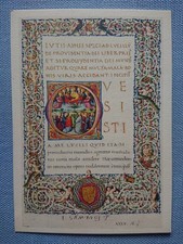 Old Postcard AK Decorative Frame God Pious Umbrian Work 15th Century. picture