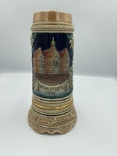 Vintage West Germany 3D Frankfurt o/m Romer Wind Up Musical Beer Stein picture