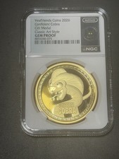 VeeFriends 2026 Confident Cobra Gilt Medal Classic Art Style NGC GEM PROOF picture