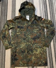 German Parka Original Army Military Hood Jacket Field Flecktarn Camo Mens M NWOT picture