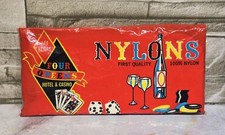 Vintage New In Package Four Queens Casino Las Vegas Advertising Women's Nylons picture