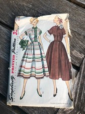 Vintage Simplicity Printed Pattern, Dress 3436, Size 16, Bust 34 picture