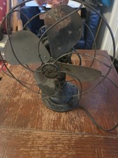 Antique c1940 Hunter Century F10 Cat 650 Oscillating Desk Fan 2 Speed AS-IS picture