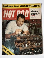 8 Hot Rod magazine lot, 1956-1959, Vintage car magazines, good condition. picture