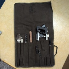 Vintage USGI Field Kitchen Cutlery Roll Tools NSN 7360-00-274-7088 Near Complete picture