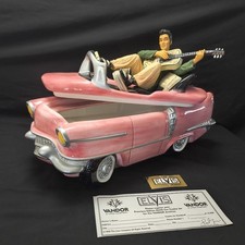 COLLECTIBLE Vintage 1997 Elvis Pink Cadillac Cookie Jar By Vandor #7431 / 10,000 picture