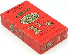 JOB ORANGE 1 1/4 SLOW BURNING CIGARETTE ROLLING PAPERS 1.25 SIZE -- 24 BOOKLETS picture