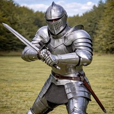 Barbuta Knight Armor Full Set 18 Gauge Steel Medieval LARP Cosplay Reenactment picture