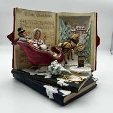 Gare Inc White Christmas Music Book Sleigh Scene Diorama Garry Sharpe Design picture