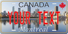 Montreal Quebec Canada city Novelty License Plate Custom Auto Bike Motorcycle picture