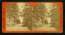 a764, Stereoscopic Gems Stereoview, # -, Boat Landing, Central Park, NY, 1870s picture