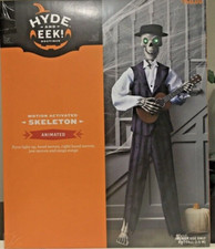 Hyde and Eek Motion Activated Animated Singing Skeleton  Five Feet Tall  5' picture