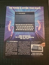 Timex Computer Timex Sinclair Print Ad 1982 8x11 Great To Frame  picture