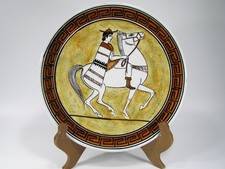Vintage Kutahia Athens Plate Handmade in Greece #4191 picture