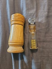Antique 1928 Elizabeth Arden CUPID'S BREATH Miniature Perfume Bottle Wood Case  picture