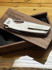 Rob Johnsons Cedar Mini Button Insert Liner Lock Vanex Radial Pattern  BNIB #160 picture