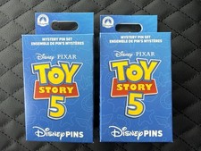 Disney Parks Trading Pins 2 Pin Set Mystery Box Toy Story 5 Sealed Lot Of 2 picture