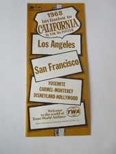Vintage 1968 Invitation to California by Ask Mr. Foster TWA Travel Brochure picture