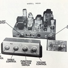 1952 David Bogen Amp H010 PX RX Service Wire Schematic Repair Manual Vintage picture