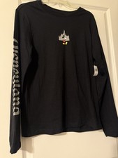 NWT Disneyland Resort Black Long Sleeve Mickey With Castle Shirt, Size Small picture