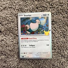 The Pokémon Company Pokemon TCG Snorlax 119/128 SV 151 Rare Holo EN 2026 30th An picture