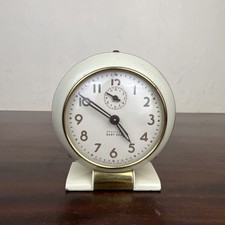 VTG Westclox Baby Ben Wind-Up Alarm Clock Style 5A 1939 Off-White Ticking 3.75